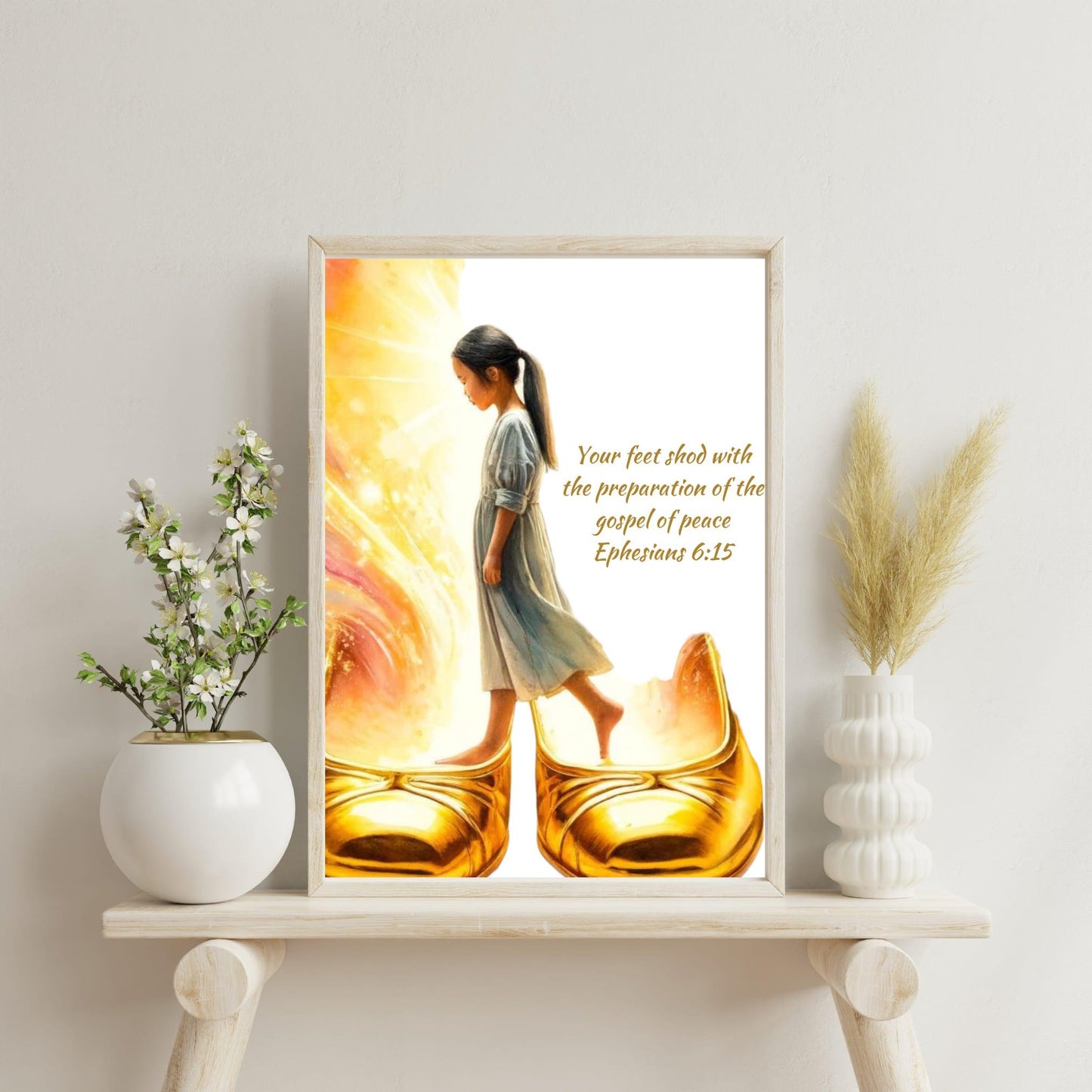 Grounded in Peace- Ephesians 6:15- Portrait - Visions of Glory by Grace