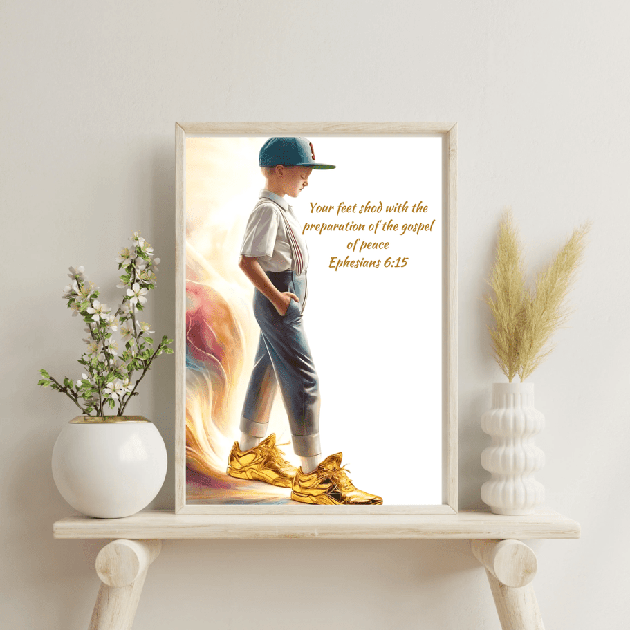 Grounded in Peace- Ephesians 6:15- Portrait - Visions of Glory by Grace